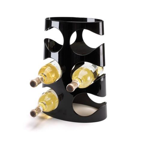 Raft 6 sticle vin - negru