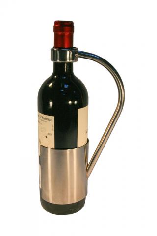 SUPORT INOX PENTRU O STICLA DE VIN