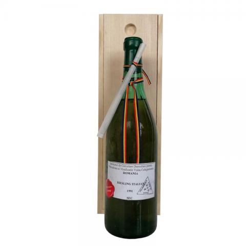 Riesling Italian Valea Calugareasca  1991 cutie lemn