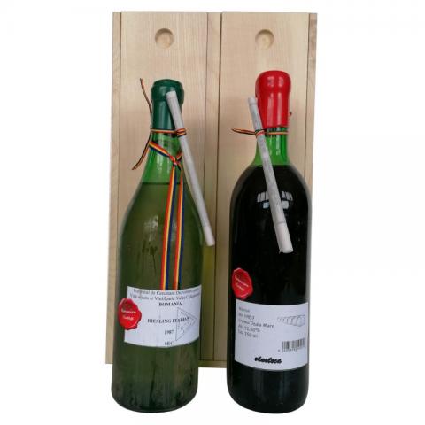 Set vinoteca 1987 Riesling Italian Valea Calugareasca Merlot Dealu Mare