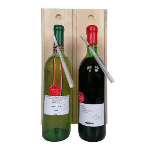 Set vinoteca 1990 Pinot Gris Valea Calugareasca Merlot Murfatlar
